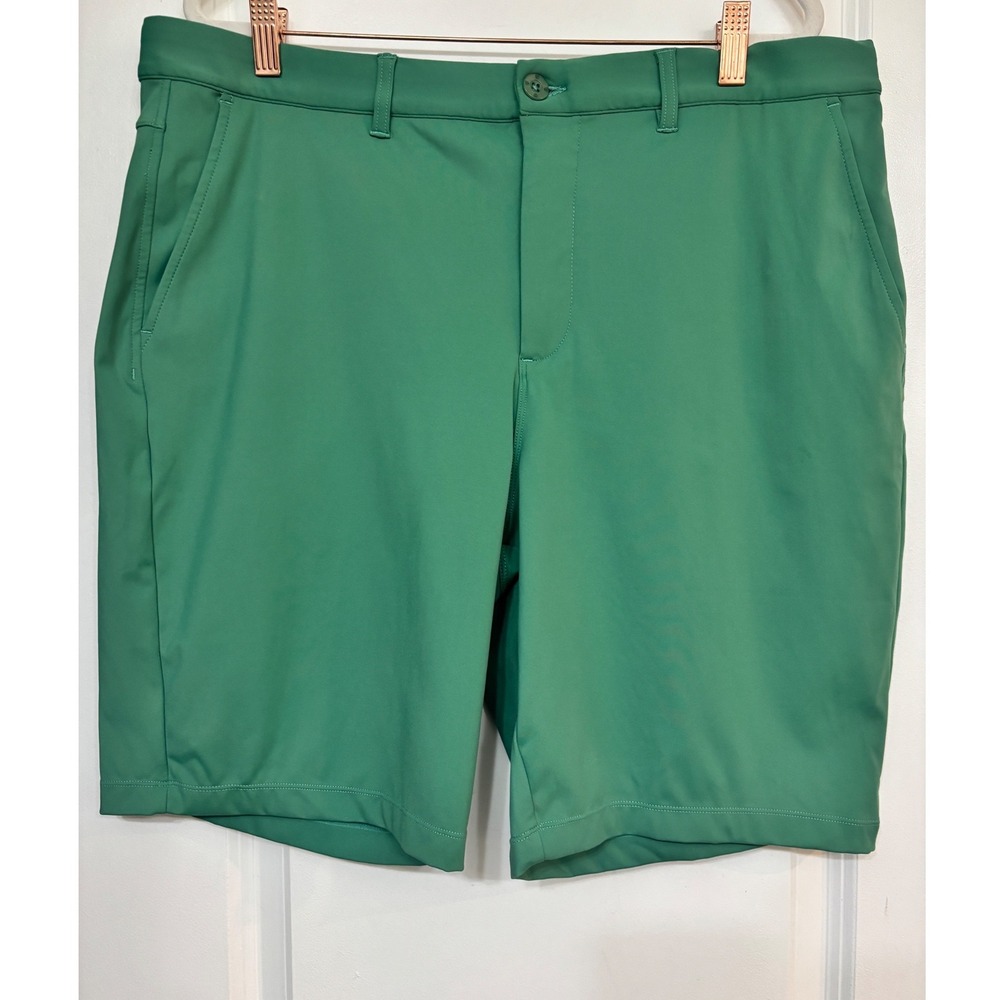Graham Luxe Trace Mens Green Performance Golf Shorts Size 38 GL40325